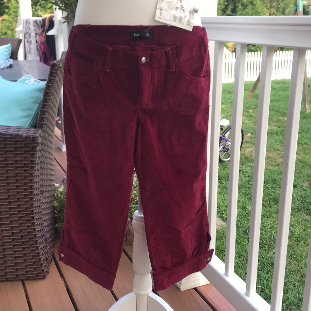 NWT Vintage Bebe V Back Detail Crop